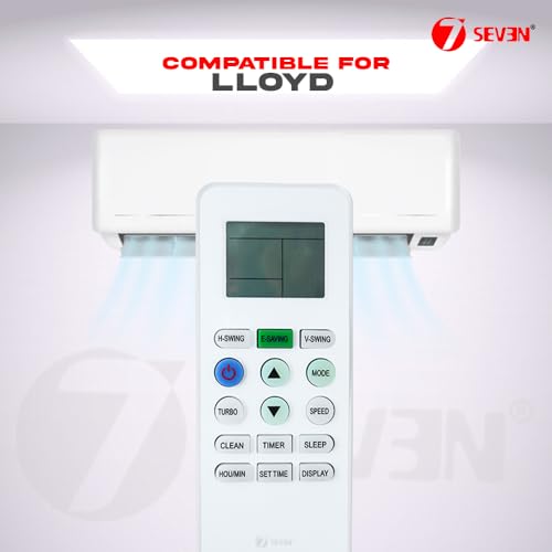 Image of 7SEVEN Compatible of Lloyd Ac Remote Original Model 223A 433kHz Suitable for 1 1.5 2 Ton Split Air Conditioner 15 Keys Ensure Each Key Match and Genuine Remotes Replicate Exactly