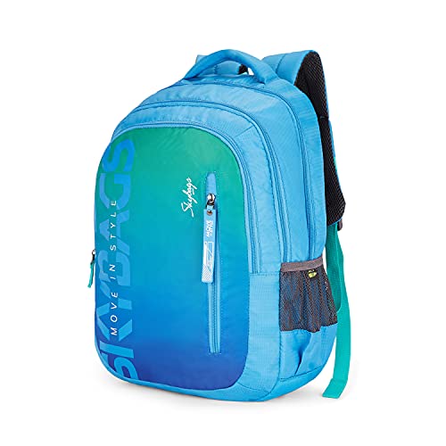 Image of Skybags Riddle Gradient Blue 46 Cms Casual Backpack with Raincover