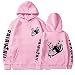 colanperd Funny Japan Anime Fairy Tail Hoodie Men Manga Unisex Streetwear Hip Hop Pullover Homme Pink