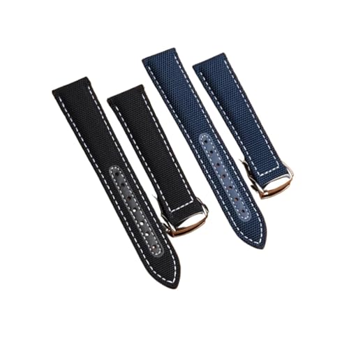 [] YingYou IK V[}X^[ 007 300 AT150 Xs[h}X^[ 19mm 20mm 21mm 22mm ΉLoXU[EHb`oh iCXgbv huXbg(Blue white-No clasp,21mm