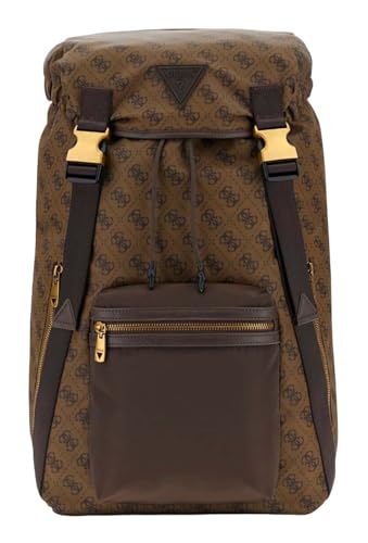 Sac à dos de loisirs GUESS Berlin Coffee brun grand sac urbain tendance