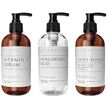 Asterwood Hyaluronic Acid + Triple Repair Matrixyl 3000 + Vitamin C Bundle 8 oz each