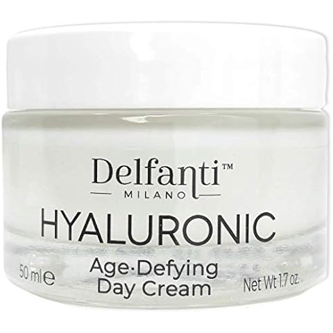 Delfanti-Milano • HYALURONIC AGE DEFYING DAY CREAM • Face and Neck Moisturizer • Made in Italy Cover