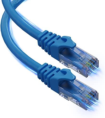 Ultra Clarity Cables Cat6 Ethernet Cable, 20 ft - RJ45, LAN, UTP CAT 6, Network Cord, Patch, Internet Cable - 20 Feet - Blue