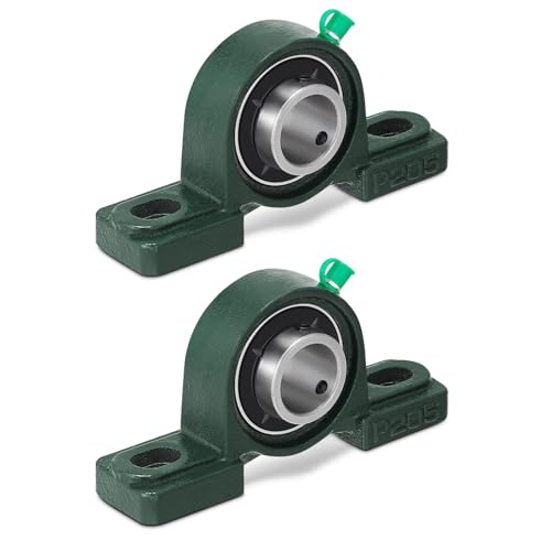 2 Pcs Ucp205-16 Pillow Block Bearing With 1" Bore Flange Mou...