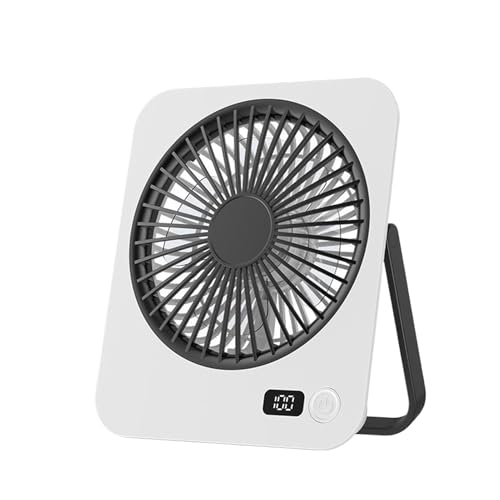 Ventilador De Escritorio - Ventilador Portátil para Escritorio,5 Velocidades 1200mAh Enfriador Portátil Para Hogar Dormitorio Playa Camping Viajes Senderismo Hombres Mujeres