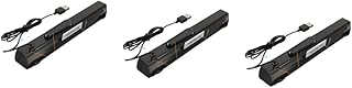 Mobestech Cell Phone Speaker 3pcs PC Sound Bar Speakers for PC Sound Bar for Tv Black Tv Sound Bar Soundbar Small Computer Speakers