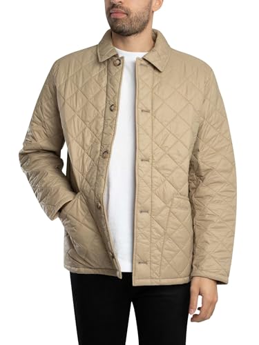 Barbour Men's Tyne Liddesdale Quilted Jacket, Washed Stone2