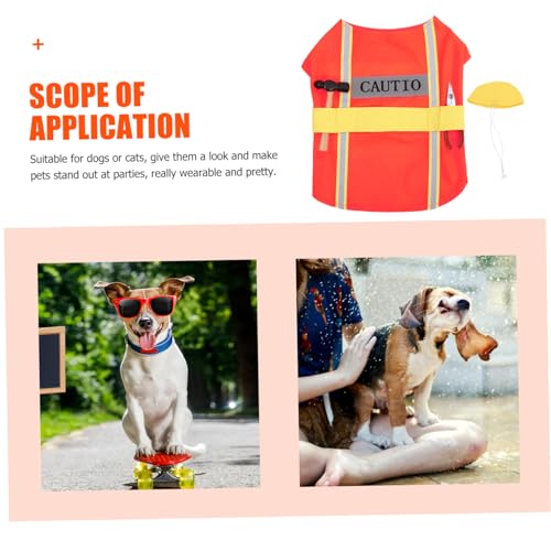 Disfraz para perro color naranja talla L Happyyami miniatura 4