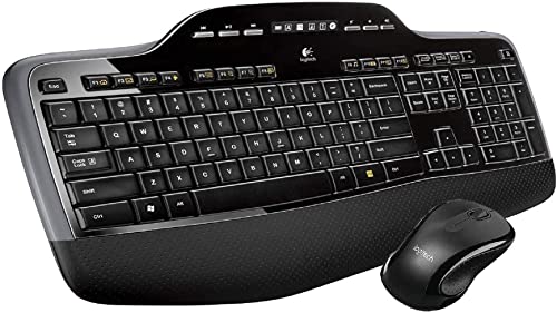 Logitech MK735 Wireless Multimedia Keyboard & Laser Mouse Kit (Renewed)