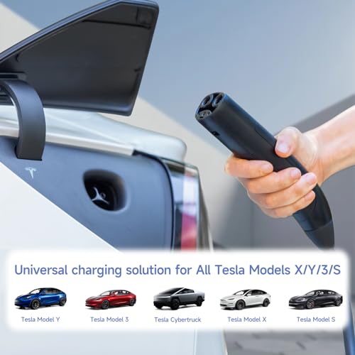 Image of Level 1 /2 Charger for Tesla 5M, 16 Amp,110-240V Tesla Charger with NEMA 6-20 & 5-15 Plug