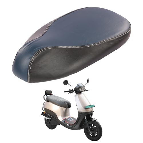 Image of Favourite Auto Accessories Dual Coloured Seat Cover with Pro Leather Finish for Ola S1, Ola S1 Pro, Ola S1 Air, Ola S1 X+ (Blue & Black)