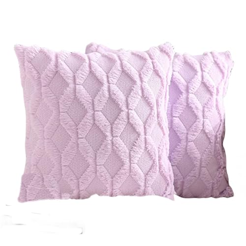 Taie d'oreiller velours 65x65 cm matelassée : fini les coussins plats sur le canapé