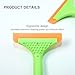 Green Portable Mirror Squeegee & Household Cleaning Gadget - Small Silicone Window Squeegee, Flexible Silicone Blade for Car Windshield, Mirrors, and Home Glass Surfaces