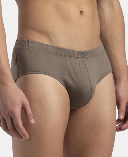 Image of Jockey 8035 Men Super Combed Cotton Solid Brief with Ultrasoft Concealed Waistband