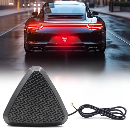 YnGia F1 Style Brake Light, LED Triangle Tow Hitch Light for Car, Towing Lights with Black Housing, Trailer Hitch Brake Light, Compatible with Most Vehicles