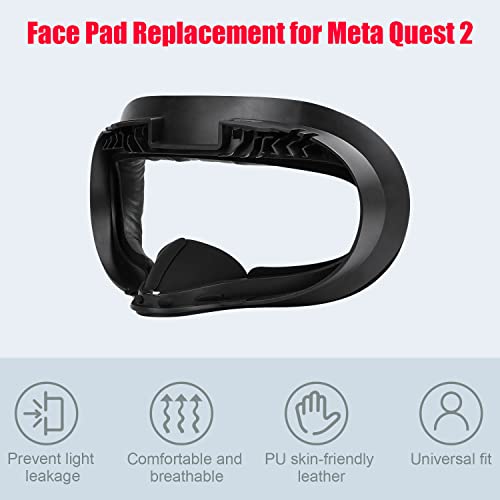 image for TechKen VR Facial Interface and Foam Replacement Set for Oculus Meta Q