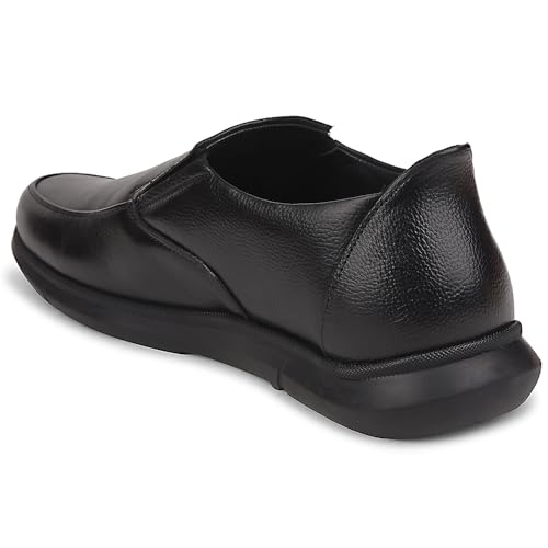 Image of Liberty Healers SCL-1 Formal Non Lacing Moccasin Shoes for Men with PU Sole | Comfortable Outsole and Lightweight | Cushioned Footbed | Suitable for Office