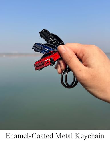 Image of Car Keychain Compatible with Mustang,Metal Key Chain,For Mustang GT Key chain, Enamel Keychain