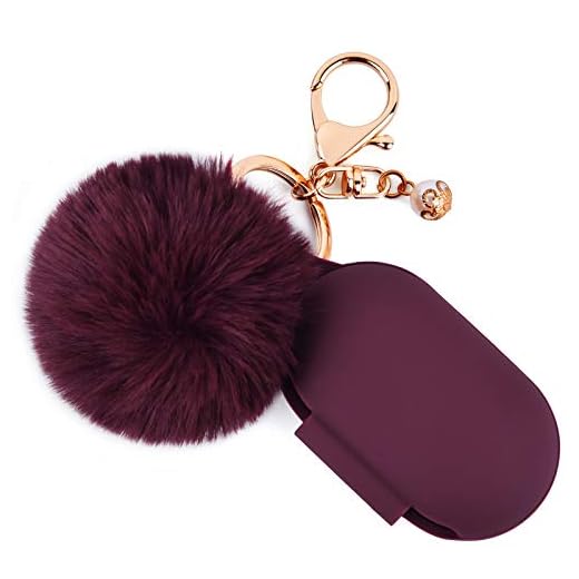 Filoto Silicone Case for Samsung Galaxy Buds Plus Case/Galaxy Buds Case with Pom Pom Keychain Protective Cover Galaxy Earbuds Accessory (Burgundy)