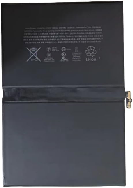 Battery A1664 Tablet Battery compatible with iPad Pro 9.7 inch A1673 A1674 A1675 3.82V 27.91WH 7306mAh