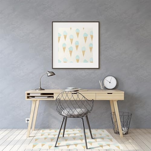 Tapis de sol bureau en PVC glace 120x90cm rectangulaire