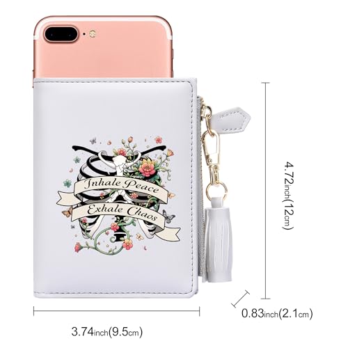 Customized Women's Wallet with Skull Pattern, Birthday Gift, Graduation Gift, Holiday Commemorative Gift for Family and Friends 1265r2