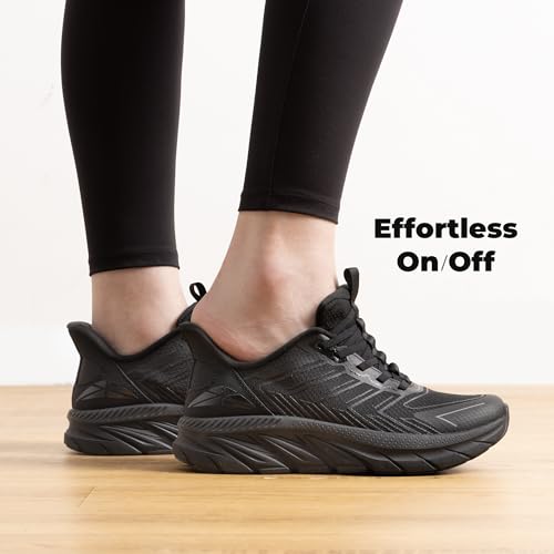 Image of ALLSWIFIT Women's Slip On Walking Shoes Running Comfortable Tennis Breathable Non Slip Athletic Gym Workout Cross Training Fashion Sneakers