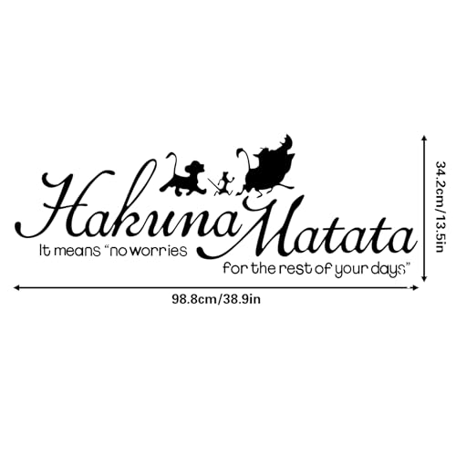 Vinilo decorativo Lion King, frase y silueta para habitación infantil miniatura 7
