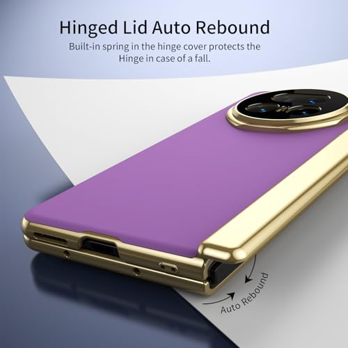 Coque Honor Magic V5 antichoc avec protection de charnière articulée en or