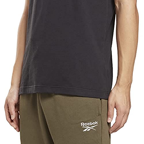 Image of Reebok Men's Ri Big Logo Tee T-Shirt (Hd4222-L, Black, L)