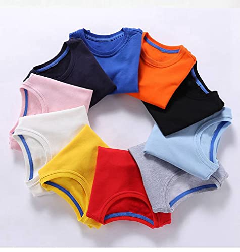 LNICEAR Kids Boys Girls Solid Cotton Pullover Crewneck Sweatshirt Toddler Casual Long Sleeve T-Shirt Tops Thin2