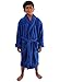 Turkuoise Boys Ultra Soft Plush Bathrobe Made in Turkey Royal Blue M