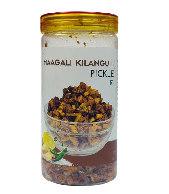 Mahali/Maagali Kizhangu Pickle | Spicy & Tangy South Indian Root Pickle | 200g | Traditional Tamil Urugai | Homemade Style | No Preservatives | Perfect with Curd Rice