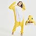 FZH Pigiama Pulcino Giallo Animale Donna Pigiama Abito da Notte Homewear Adulto Tutina Divertente Pile Polare Pigiama Invernale Costume da Festa Plus Size-Pulcino Giallo_S