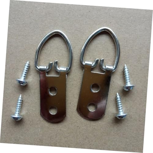 Image of Outanaya 20pcs Heavy Duty d Hangers Strong Load Capacity Hooks for Wall Hanging Pictures Clothes and Artwork Easy Installation d Shaped Picture Frame Hardware