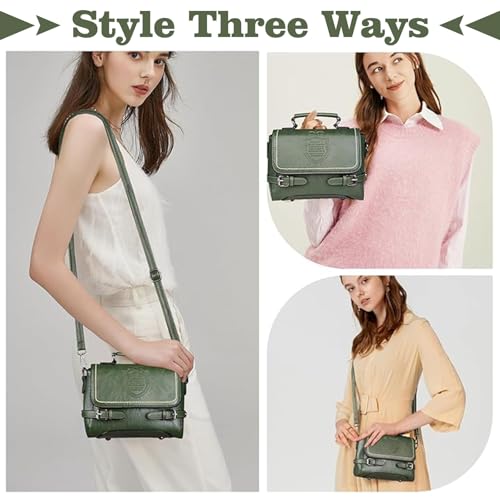 Image of Shoulder Bag for Women, Faux Leather Women's Shoulder Handbags, Fashionable Tote Purses for Women with Removable Strap and Zipper Closure