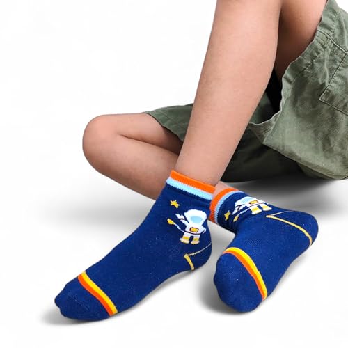 Image of Kid's Socks for Boys and Girls - Made with Soft & Breathable Cotton with Antibacterial Wash, Pack Of 5, Suitable for all day long use