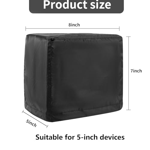 Image of Fishfinder Cover 3-10in,Depth Finder Oxford Fabric Waterproof Protection Accessories,for Hummingbird Lowrance Models,Protects Your Screen and Device from Sun Adverse Weather Damage Fishing