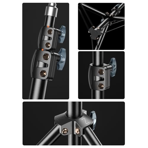 Foldable Projector Stand Tripod, Height Adjustable Telescopic up to 83 Inches for Home Theatre Office, Stable and Load-Bearing with Storage Bag, 50-170cm miniatura 6