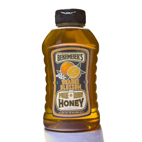 Miel pura cruda 100% flor de naranja 16 oz miniatura 1