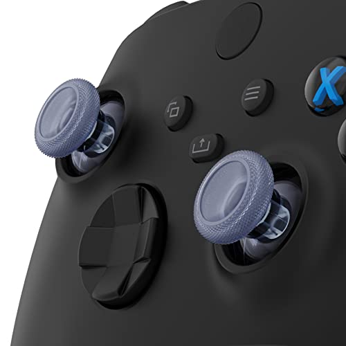 Image of eXtremeRate Thumbsticks for Xbox Series X|S, 4PCS Replacement Joysticks Repair Kit for Xbox Wireless Controller, Custom Accessories Analog Stick for Xbox One S /X /Elite Controller - Clear Glacier Blue