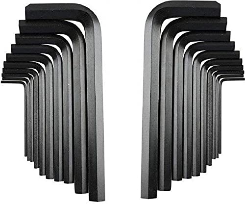Inditrust 20 Pieces Hex Allen Key Wrench L Shape Repair Tool Set Allen Key Set