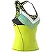 SMMASH Lime Top Tank Sportiva Donna, Top Fitness Tank, Crossfit, Fitness, Yoga, Pilates, Traspirante e Leggero, Materiale Antibatterico, Prodotto nell'Unione Europea (M)