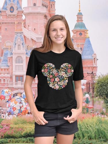 Image of Magic Kingdom Castle Shirt Holiday Short Sleeve Boho Clothes for Women
