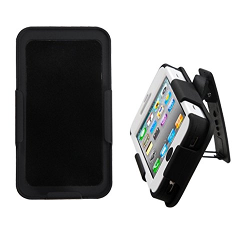 Mybat Tuff Holster Style 2 With Belt Clip For Apple Iphone 4S/4 - Retail Packaging - Black #TOP30