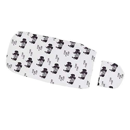 新生児用おくるみブランケット おくるみ袋 03ヶ月の赤ちゃん用の美しい実用的な写真撮影小道具(牛