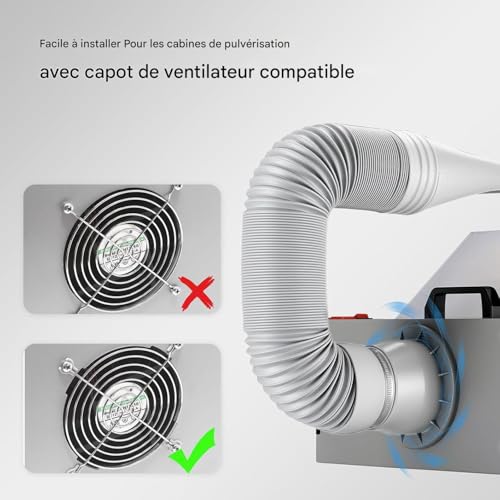 Adaptateur extension ventilation remplacement pour climatiseur mobile de chambre et salon - 6