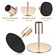 3 Pcs Gold Kerzenhalter, Vintage Gold Kerzenhalter für Kegel Kerze Stand Halter, Metall Kerze Sticks Halter für Home Dinner Hochzeit Party Tabletop Dekor Housewarming Geschenk 8,5cm