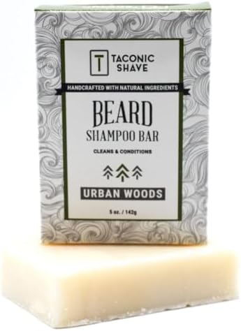 Taconic Urban Woods Natural Conditioning Beard Shampoo Bar, 5 oz